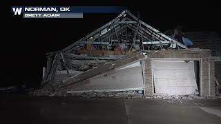 Tornado Damage  Norman Oklahoma  February 26 [upl. by Noskcire]