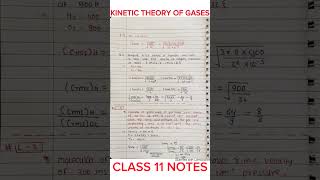 Kinetic Theory Class 11 Notes Physics Chapter 13 [upl. by Guidotti]