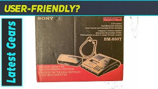 Sony BM850 Microcassette Transcription Transcriber Machine Overview [upl. by Niraa929]