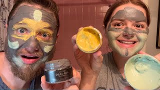 Ulluxe Facial Mask Set  Vitamin C Turmeric Clay Mask Dead Sea Mud and Salicylic Acid Mask Review [upl. by Nevaed]