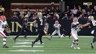 Taysom Hill shows off his arm on 18yard pass to Kevin Austin Jr [upl. by Danby]