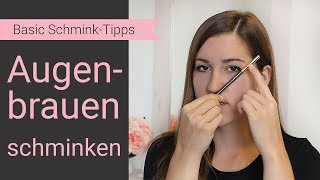 Augenbrauen schminken nur mit Stift – die BESTEN Hacks für natürliche Augenbrauen [upl. by Bette639]