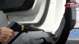 Car Interior Door Panel Cleaning with Steam Vapour [upl. by Roselba547]