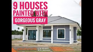 9 One Story Houses Painted With Gorgeous Gray Color [upl. by Coombs]