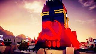 Soviet Base  Besiege 3D Animation  Red Alert 2 Remastered to 4k by RTX 4080 [upl. by Akkimat]