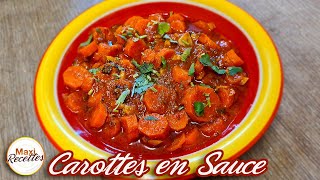 Carottes en Sauce à lAil et au Cumin  Recette Facile et Rapide [upl. by Orola414]