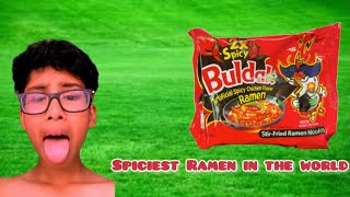 Eating the spiciest Ramen in The world…food spicyfood ramen ftAryaveerPatyal [upl. by Stew]