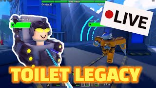 AO VIVO  TOILET LEGACY DEFENSE ROBLOX [upl. by Schumer]