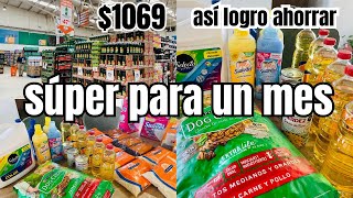 ACOMPÁÑAME POR LA DESPENSA MENSUAL 🛒Todo esto con 1069 aprovechando las ofertas [upl. by Linette288]