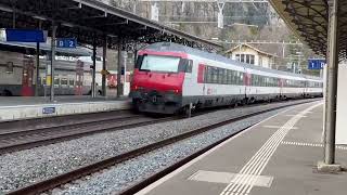 Trains passing St Maurice  🇨🇭Switzerland [upl. by Liborio]