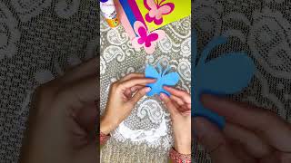 Butterfly Making With Paper  Paper Butterfly  Paper Crafts  Easy Craft  DIY [upl. by Sulienroc]