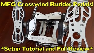 MFG Crosswind Rudder Pedals Full Review The Best Rudder Pedals [upl. by Atinob32]