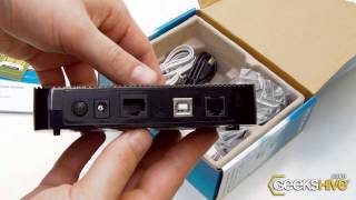 ADSL2 EthernetUSB Modem Router  TPLink  Unboxing by wwwgeekshivecom [upl. by Atalayah274]