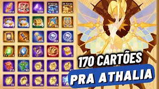 GASTEI 170 CARTÕES EM BUSCA DA ATHALIA  CONTA INICIANTE  AFK ARENA [upl. by Adnilab934]