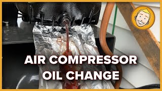 5HP Air Compressor Oil Change  Schulz of America [upl. by Noitsirhc]