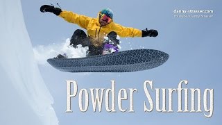 snowboarding without bindings  Powder Surfing [upl. by Aiz]