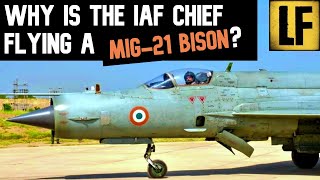 IAF Chief In MiG21 Bison Why [upl. by Julide]