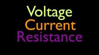 The Basics Voltage Current and Resistance [upl. by Brazee]