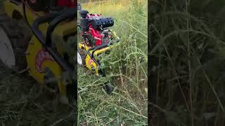 The new fourwheel drive mower canalso beused for rotarytillage furrowing orchardbigShedviralvideo [upl. by Shue]