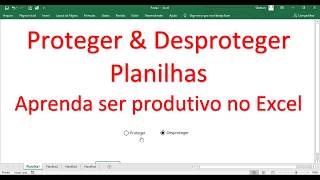 Desproteger e Proteger Planilhas no Excel com VBA Passo a Passo [upl. by Anilev766]