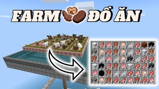 Hướng Dẫn Xây Máy Farm Đồ Ăn  Food Minecraft Bedrock 121 [upl. by Nnyladnarb362]