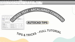 AutoCAD Curved Text Tutorial Master the ARCALIGNED Command [upl. by Enilemme]