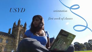 orientation amp first week of classes at USYD vlog [upl. by Vento649]