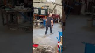 THE GLASS MAKING PROCESS IN MURANO VENICE shorts glassmaking famousglassmaking italy [upl. by Illehs28]