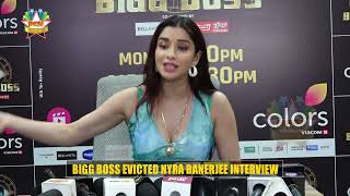 BIGG BOSS EVICTED NYRA BANERJEE INTERVIEW [upl. by Annmaria608]