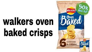 walkers oven baked crisps [upl. by Noisla]