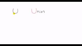 Probability notation AB A U B A ∩ B [upl. by Conlon]