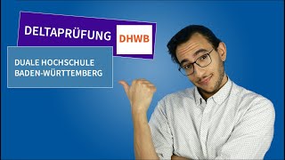 Deltaprüfung DHBW  Duale Hochschule BadenWürttemberg 2024 einstellungstest universität [upl. by Aicel]