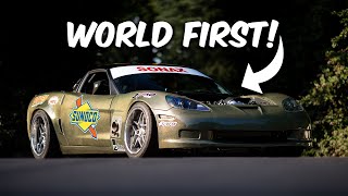 3ROTOR Mazda RX7 engined C6 Corvette drift car  What the hell [upl. by Ainosal]