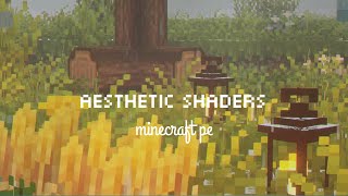 aesthetic shaders for minecraft pe 120 🌻🌦 support render dragon [upl. by Ardiek334]