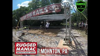 Rugged Maniac 2021  All Obstacles Pennsylvania [upl. by Nosirrag]