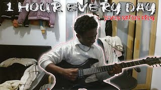 Learning The Guitar Everyday Of November for 1 Hour a DAY 12 [upl. by Cappella]