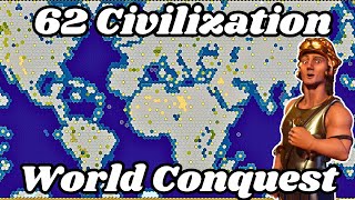 I Conquered All 62 Civilizations In Civilization 6  Supercut [upl. by Red]