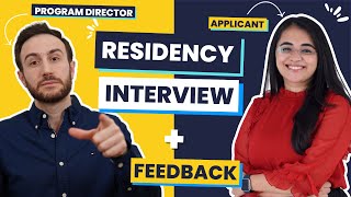 MOCK RESIDENCY INTERVIEW with a Real Applicant  Residency Interview Questions and Answers [upl. by Ecahc]