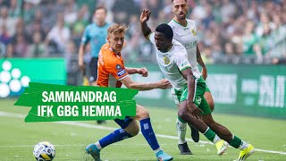 HÖJDPUNKTER  Hammarby 01 IFK Göteborg  Allsvenskan 2024 [upl. by Letsyrk]