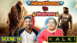 Ashwatthama Vs Bhairava fight Scene Reaction  Amitabh Bachchan Vs Prabhas  Kalki Movie Scene 10 [upl. by Thisbe195]