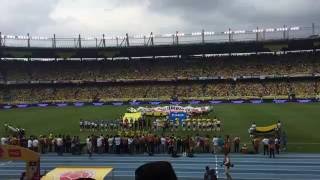 Himno de Colombia en el partido ColombiaUruguay Fragmento en Barranquilla [upl. by Deadman]