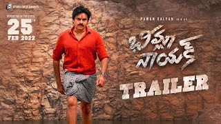 Bheemla Nayak Official Trailer  Pawan Kalyan Rana Daggubati  Trivikram  SaagarKChandra  ThamanS [upl. by Ylrad]