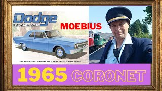 1965 Moebius Dodge Coronet model kit unboxing review [upl. by Faith]