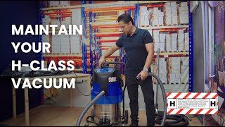 Maintaining Your HClass HAZARDOUS Vacuum  Nilfisk ATTIX 7510H [upl. by Aneeram]