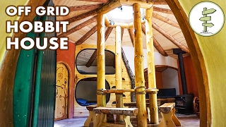 Tiny Hobbit House with Amazing Green Roof amp Straw Bale Walls [upl. by Assilla]