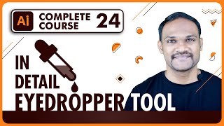 Adobe illustrator Tutorial CC 2021 Eyedropper Tool for Beginner in Hindi [upl. by Leuqram]