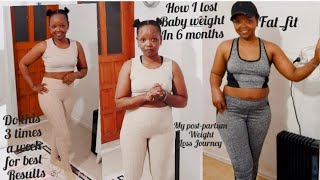 How I lost my baby weight in 6 monthsdo this 3 times a weekpostpartum journey MariaTheBrand [upl. by Hunter]