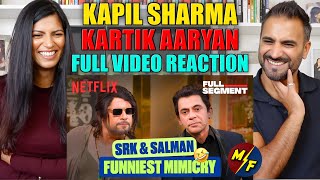 Sunil Grover amp Krushnas HILARIOUS SRKSalman Mimicry 🤣 Ft Kartik Aaryan  Kapil Sharma  Reaction [upl. by Kimmel]