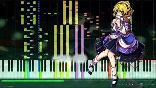 동방지령전東方地霊殿동방프로젝트 quot녹안의 젤러시re緑眼のジェラシーquot MIDI synthesia [upl. by Talanta]