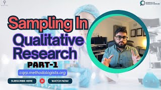 Sampling in Qualitative Research Part 1  Healthcare Humanized™ [upl. by Darrelle]